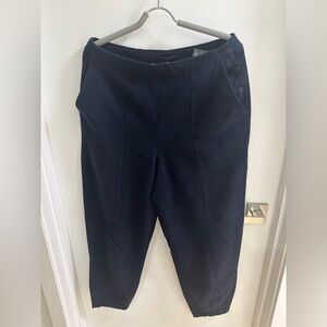 Ted Baker Navy Buttoned Pants